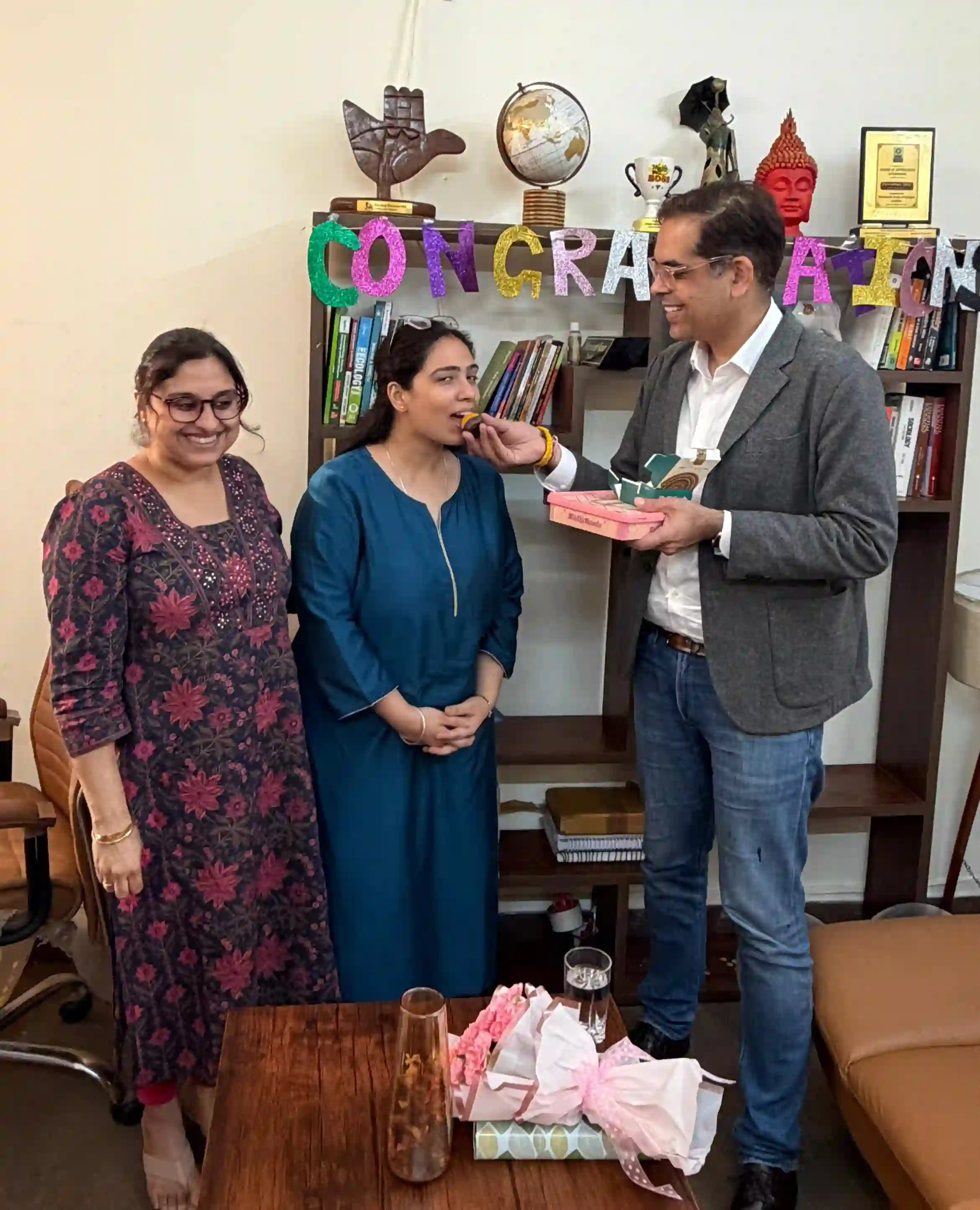 Aakriti at Sleepy Classes IAS Office